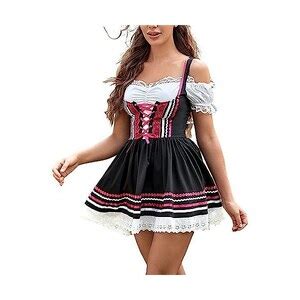 Keerlonno Abito Tirolese Donna Donna Tirolese Dirndl Donna Cosplay