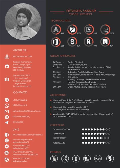 Pin By Maryam On Architecture Cv Graphic Design Resume Graphic