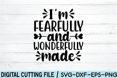 I M Fearfully And Wonderfully Made Svg Graphic By Bd Graphics Hub