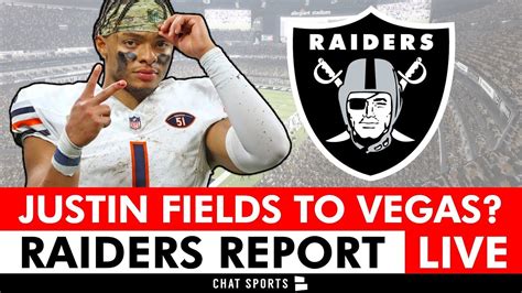 Raiders Rumors Live Justin Fields Trade To The Las Vegas Raiders Nfl