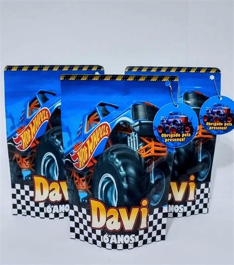 Saquinho Metalizado Zip Lock Hot Weels Elo Produtos Especiais