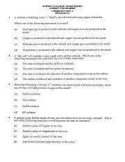 Revision 12 Electrolysis 2 Pdf SUNWAY COLLEGE JOHOR BAHRU AUSMAT