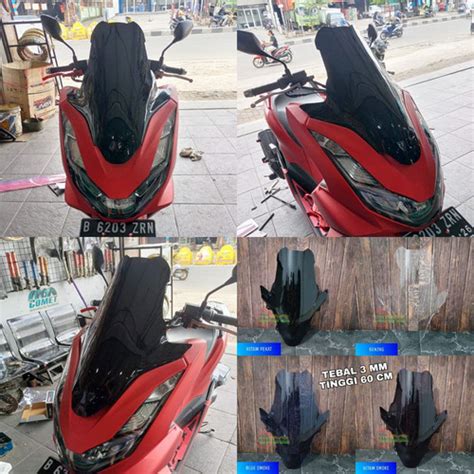 Jual Visor Pcx Model Tinggi Windshield Pcx Model Tinggi Cm