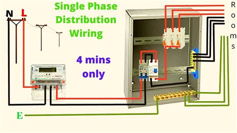 Single Phase Distribution Board Wiring Connections Youtube