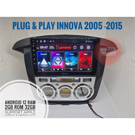 Jual Head Unit Android 9 Inch 2GB Oem Toyota Innova 2005 2015 Brand