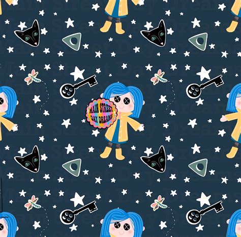 Coraline Digital Seamless Pattern Digital Only Etsy