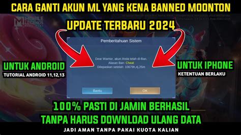 Cara Atasi Akun Kena Banned Moonton Terbaru Cara Agar Bisa Ganti