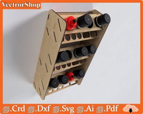 Soporte De Aerosol Para Corte Cnc L Ser Rac De Almacenamiento De Pared