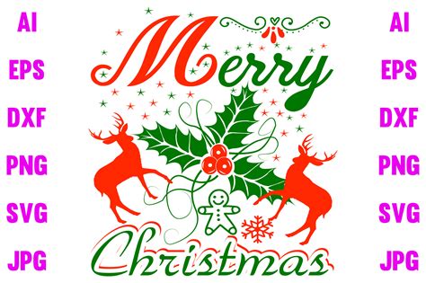 Merry Christmas Graphic By 01khairul20 · Creative Fabrica