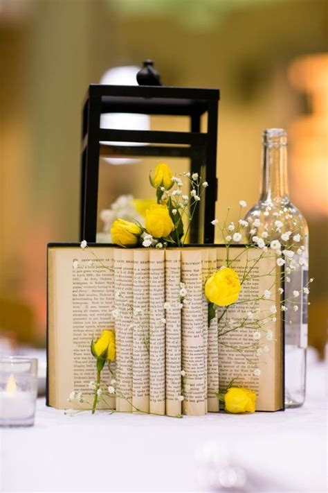 48 Simple And Cute Book Wedding Centerpieces Weddingomania