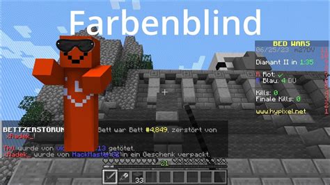 Minecraft Bedwars Aber Farbenblind YouTube