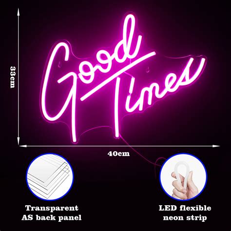 Wanxing Good Times Led Neon Light Signs Usb Power For Home Wedding