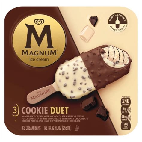 Magnum Duet Cookie With Cookie Crunch Dipped In White Milk Chocolate