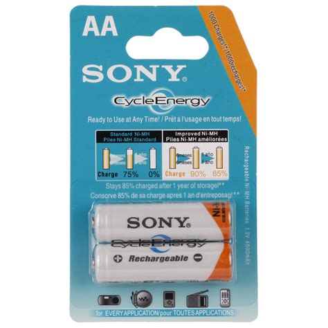 خرید باتری دوتایی قلمی شارژی Sony Cycle Energy Ni MH 4600mAh