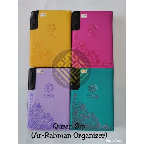 Al Quran Ar Rahman Organizer A5 Beg Berzip Terjemahan Dan Tajwid Rasm