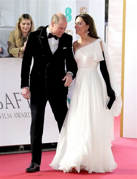 Prince William Kate Show Rare Royal PDA On 2023 BAFTA Red Carpet