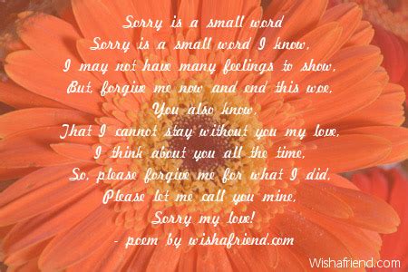 Sorry Poems For Her