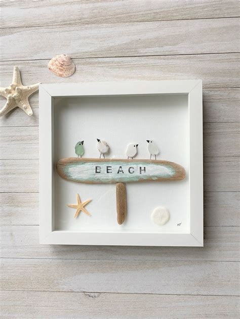 Beach Sign, Driftwood Beach Sign, Driftwood and Beach Glass Beach Sign - Etsy in 2024 | Sea ...