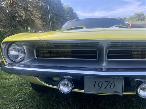 1970 Plymouth Barracuda Coupe Yellow Rwd Manual Gran Coupe Classic