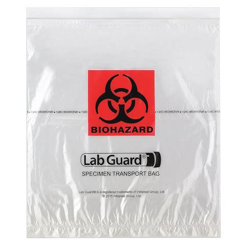 Ldpe Biohazard Specimen Transfer Bag A Grainger