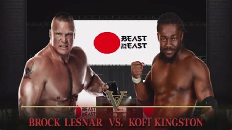 Brock Lesnar Vs Kofi Kingston Beats In The East