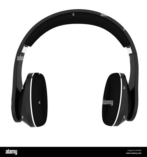 headphones on a white background Stock Photo - Alamy