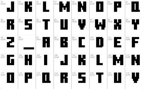 Minecraft Ten Windows font - free for Personal