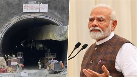 Uttarkashi Tunnel Collapse Pm Narendra Modi Speaks To Cm Pushkar Singh