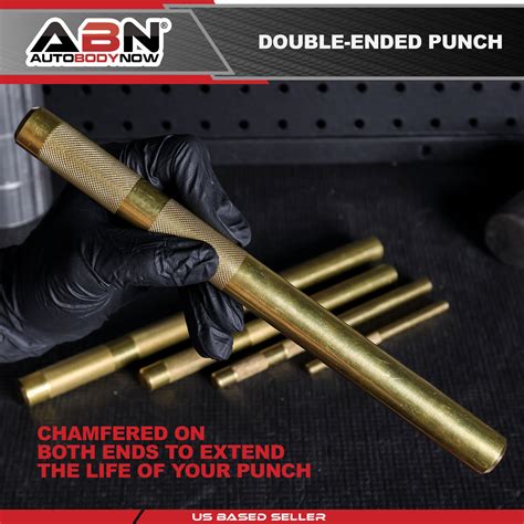 Abn Brass Drift Punch Set 5 Piece Non Marring Brass Punch For Auto