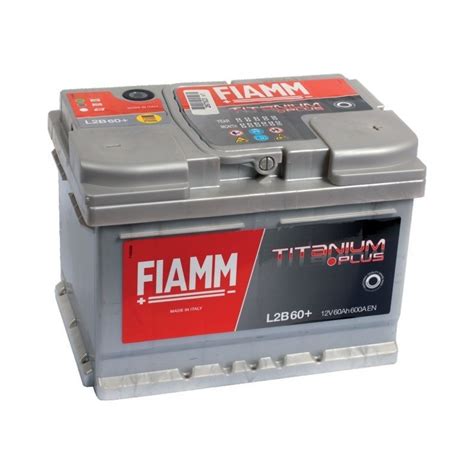 Batterie Plomb 12V 60AH 600A EN Droite FIAMM TITANIUM PRO L2B60P