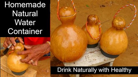 How To Make A Gourd Water Bottle Canteen