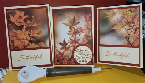 Stampin Up New Autumn Leaves Thankful Card Artofit