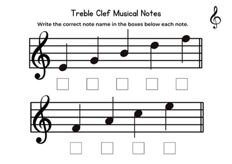 Treble Clef And Bass Clef Worksheet Teaching Resources