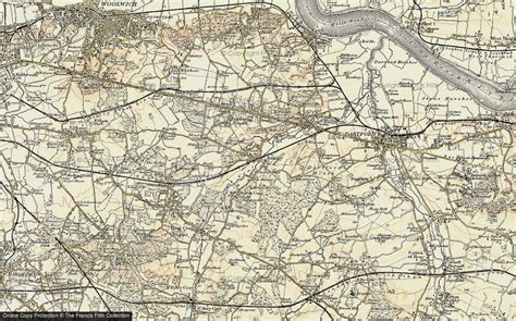 Historic Ordnance Survey Map Of Old Bexley 1898