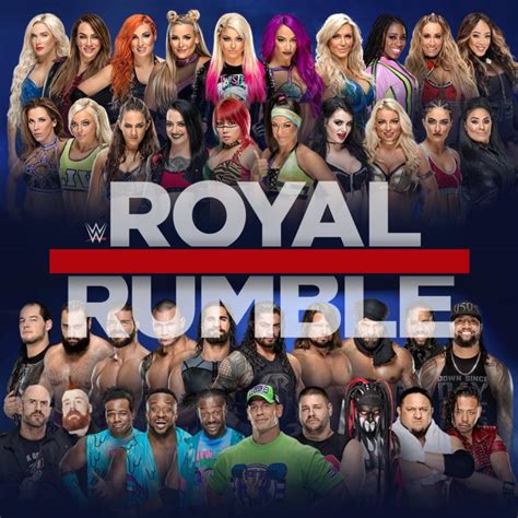 WWE Royal Rumble 2018 Men S Match Orders Of Entry And Elimination