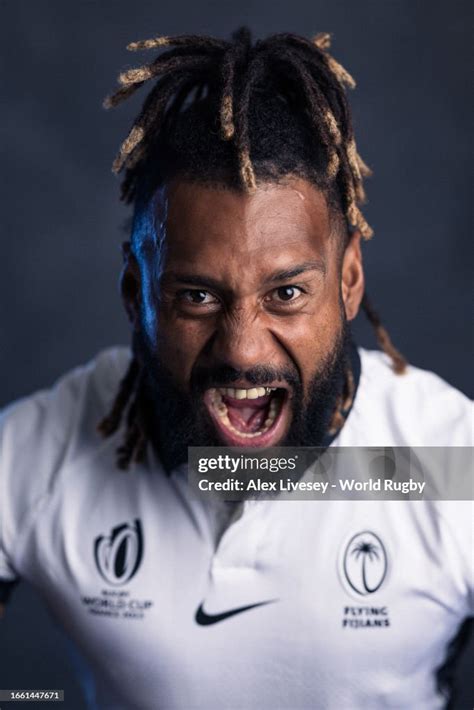 Waisea Nayacalevu Of Fiji Poses For A Portrait During The Fiji Rugby