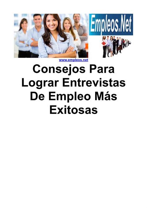 Pdf Consejos Para Lograr Entrevistas De Empleo M S Exitosas