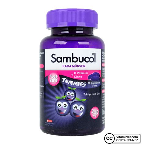 Sambucol Plus Kids Yummies 60 Çiğnenebilir Form Vitaminler