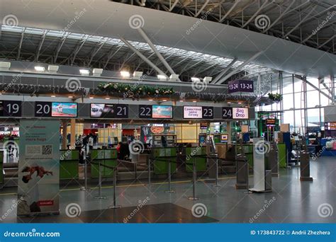 Check-in Desks in Kyiv Boryspil International Airport, Boryspil ...