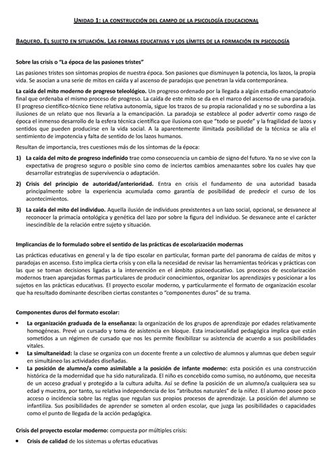 Unidad Resumen De U Unidad La Construcci N Del Campo De La