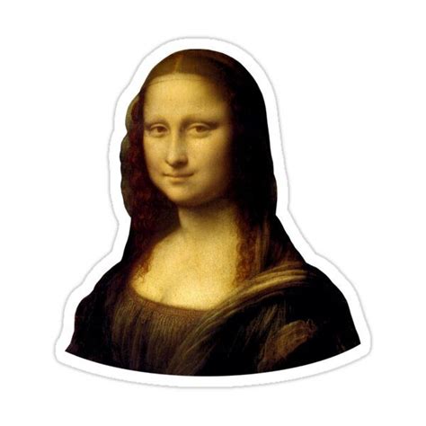 Mona Lisa Leonardo Da Vinci Sticker For Sale By Warishellstore