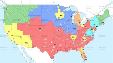 Nfl Coverage Map Week Schedule Golda Emlynne