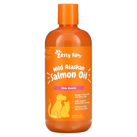 Zesty Paws Wild Alaskan Salmon Oil For Dogs And Cats Skin Health All