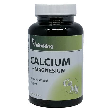 3000 Ft Vitaking Calcium 500mg Magnezium 250mg Tabletta 100db