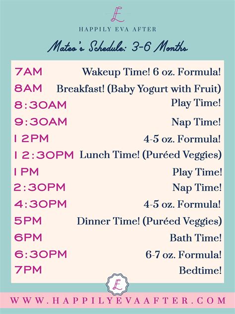 5 Month Old Baby Feeding Chart - Chart Examples