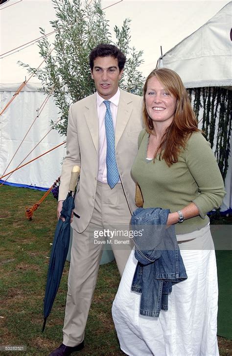 Edward Van Cutsem And His Wife Lady Tamara Grosvenor Attend The