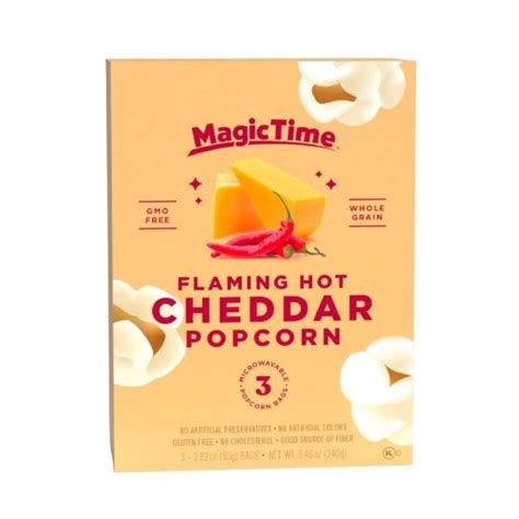 Magic Time Flaming Hot Cheddar Popcorn Gr Bubble Roma