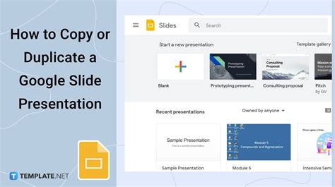 How To Copy Or Duplicate A Google Slide Presentation Free Premium