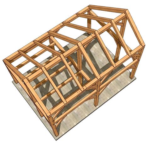 Saltbox Cabin Plan Timber Frame Hq