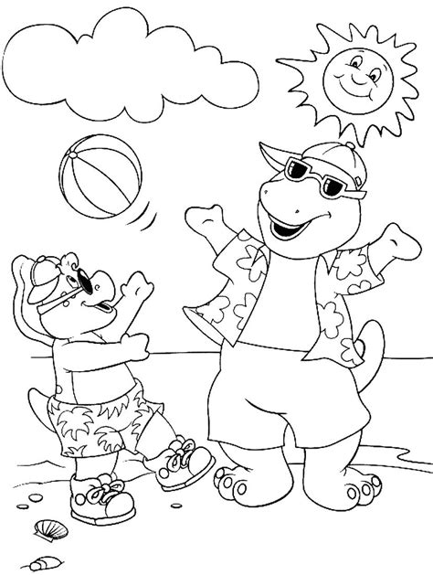 Barney And Friends Coloring Pages Coloringpagesonly